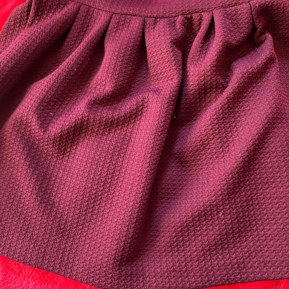 Burgundy skirt size 3